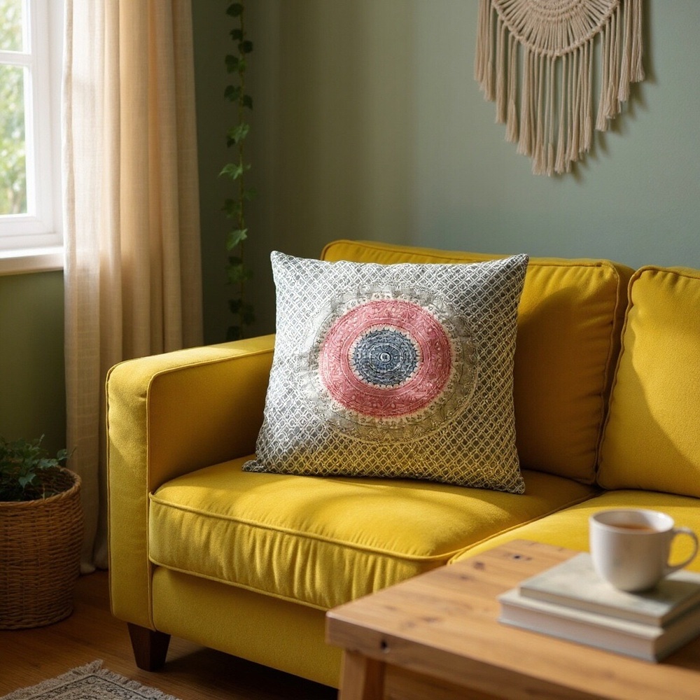 SALE | Large Mandala Euro Pillow Sham